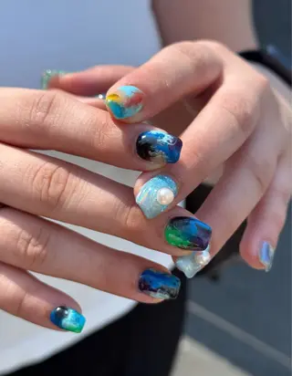ネイル nail salon supe_所属・supe_ 八幡🐺*❅·̩͙のネイルデザイン