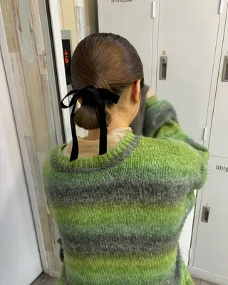 ロング ヘアアレンジ 広島/わかな/ヘア セット/オリーブのヘアスタイル