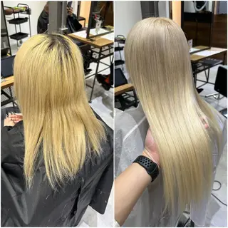 ロング カラー KEISUKE/ ブリーチ🧡エクステのヘアスタイル