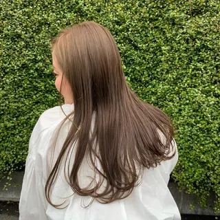 ロング カラー ウスイ ハルカのヘアスタイル