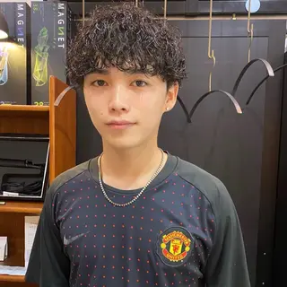 パーマ メンズ ブロンド/ブリーチ 【SITY.】のヘアスタイル