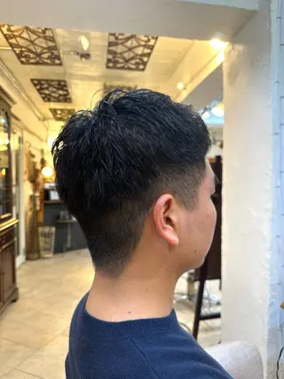 メンズ スパイキー/ ピンパーマ/緑川雄也のヘアスタイル