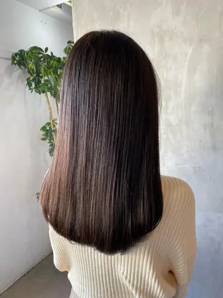 ロング 【縮毛矯正髪質改善】 中山健太のヘアスタイル