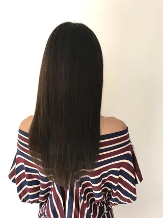 ロング カラー パーマ ヘアアレンジ 🥇髪質改善🥇 polon代表鵜澤のヘアスタイル