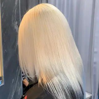 ミディアム カラー サロウィン(SALOWIN)原宿iori店所属・れい🫧 ハイトーン特化のヘアスタイル