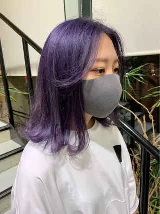 セミロング カラー 艶髪カラー🫧 髪質改善🪽萩原のヘアスタイル