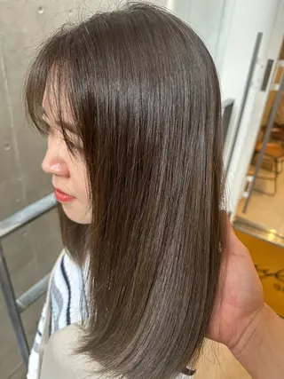ミディアム カラー パーマ VIVIE【ヴィヴィ】所属・髪質改善/韓国風 レイヤー/田村祐樹のヘアスタイル
