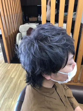 ショート カラー ヘアアレンジ メンズ 🟦西荻窪メンズ特化 美容師🟦Yu-Jiのヘアスタイル