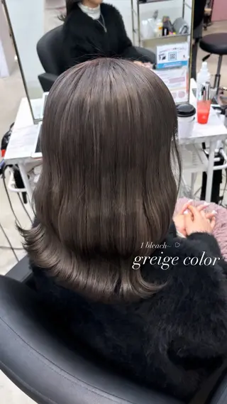 カラー 𝒎𝒐𝒆🩰 名駅/ヘアメ/暖色♡のヘアスタイル