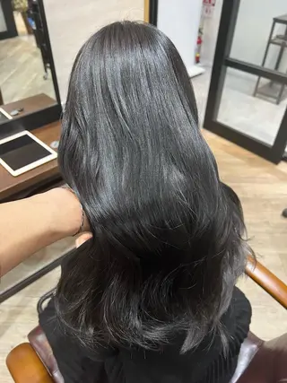 ロング カラー ヘアアレンジ 顔まわり職人🇰🇷 韓国ヘア/KAITOのヘアスタイル