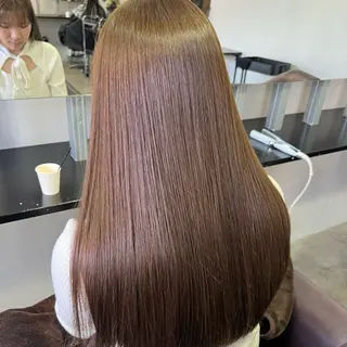 ロング カラー 韓国ヘア/ベージュ カラー🤍yukaのヘアスタイル