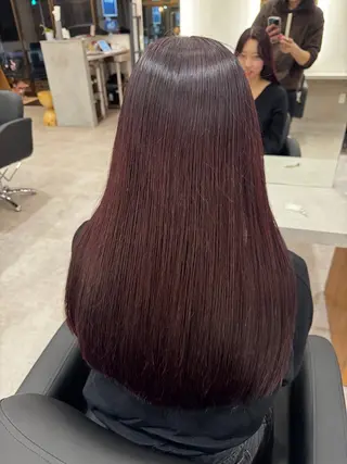 ロング bloom296 富里所属・🫧透明感カラー🫧 ロン毛美容師のヘアスタイル