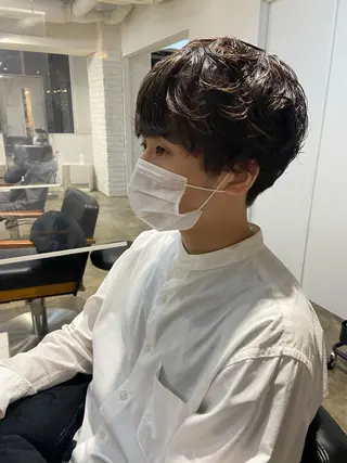 パーマ メンズ 🪽似合わせカラー RENA.🪽🩶のヘアスタイル