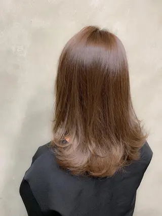 セミロング 美髪✨髪質改善 &艶カラーmanaeのヘアスタイル