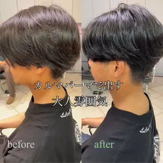 ミディアム パーマ メンズ TATSUKI タツキのヘアスタイル