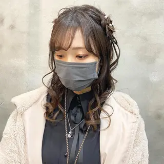 ロング まつパ・ヘアセット ♡Chinami♡のマツエク・マツパデザイン