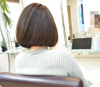 ミディアム シ マのヘアスタイル