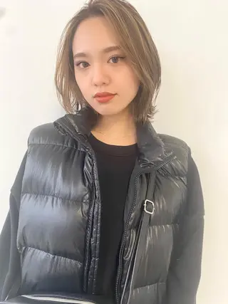 ミディアム カラー nambu-GARDEN所属・上田 昂雅のヘアスタイル