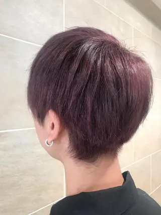 ショート カラー メンズ 宮原 佳苗のヘアスタイル