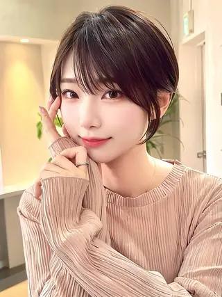 ショート レイヤー/韓国❣️ 髪質改善/e_kiのヘアスタイル