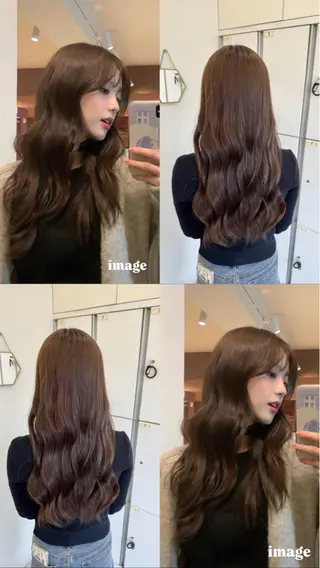 ロング カラー Ouka/Wカラー/ 大人艶カラーのヘアスタイル