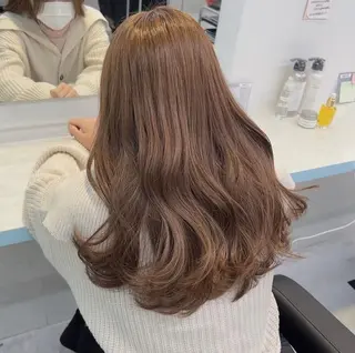 カラー 🎀愛されピンク ラベンダー💜ゆいのヘアスタイル