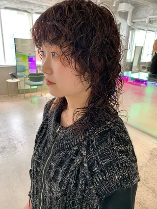 ミディアム パーマ 宇佐美佳/美髪 ストレート/縮毛矯正のヘアスタイル