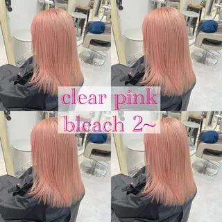 ミディアム カラー ピンクカラー🎀/ ミルクティー🍼花音のヘアスタイル