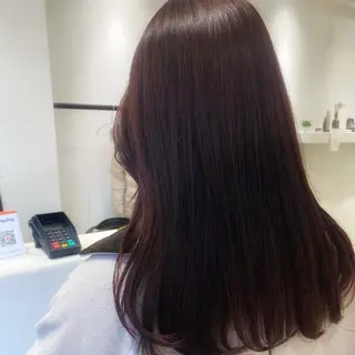 カラー ながい りなのヘアスタイル