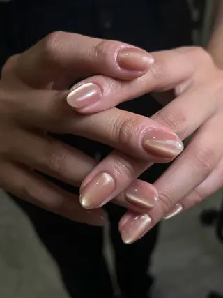 ネイル pu+on. nailworks所属・fuyumi / ニュアンスネイルのネイルデザイン