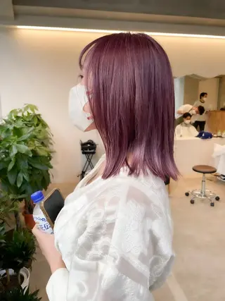 ショート カラー ヘアアレンジ ミニボブ/ブリーチ 🌈MISATOのヘアスタイル