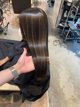 ロング 艶髪/縮毛矯正/ Core mikuaのヘアスタイル