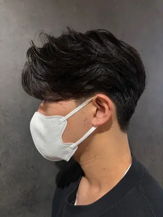 メンズ kalm所属・✵TAKUMI/ 横浜/センターパートのヘアスタイル