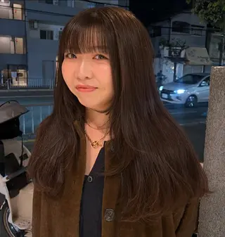 ロング カラー 藤井 美歩/赤髪のヘアスタイル
