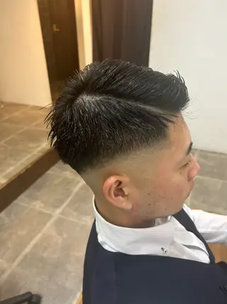 ショート メンズ CECIL hair なんば店所属・メンズパーマ 艶髪☆店長☆有馬のヘアスタイル