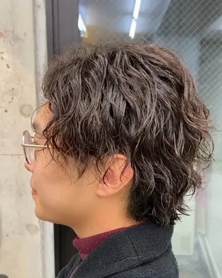 ショート パーマ メンズ Laff立川所属・清野 祐樹のヘアスタイル