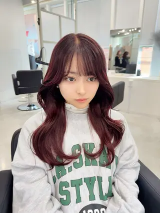 セミロング MAHO/透明感カラ ー/髪質改善🍒のヘアスタイル