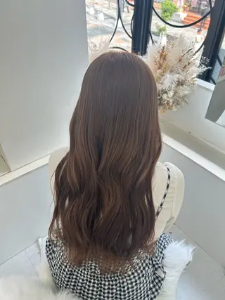 ロング カラー 透明感カラー Realharukaのヘアスタイル