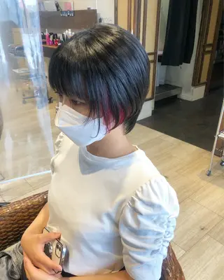 ショート カラー メンズパーマ/ スパイキー/神田正紀のヘアスタイル