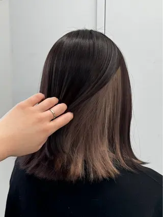 ミディアム カラー パーマ amble luxe ❤️渋谷❤️のヘアスタイル
