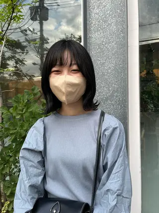 ミディアム 西崎 満里奈のヘアスタイル
