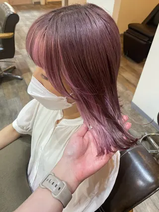 ミディアム カラー 宮城 ほのかのヘアスタイル