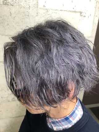 ショート カラー パーマ メンズ メンズ特化美容師 大貫友也のヘアスタイル