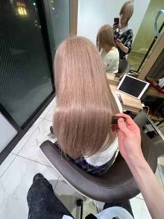 ロング カラー 艶髪ハイトーン 💎りゅうやのヘアスタイル