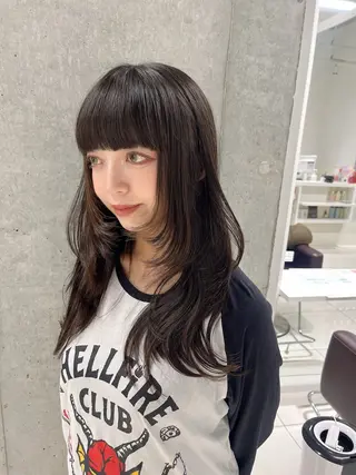 ロング りおな/エクステ /ミルクティーカラーのヘアスタイル