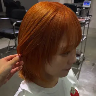 ミディアム カラー デザインカラーハイト ーン/konomiのヘアスタイル