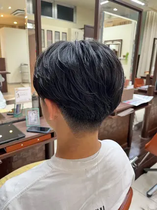 ショート パーマ メンズ AROH men's cut&men's perm 船橋店所属・🧊メンズ特化🧊 高木航希のヘアスタイル