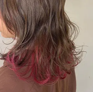 セミロング カラー 小森 衣純のヘアスタイル