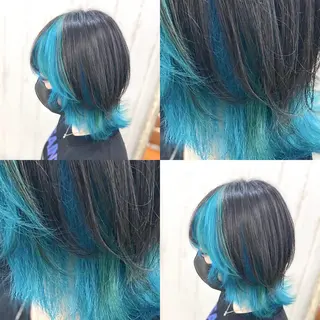 ミディアム カラー ハイトーン💫 エクステ💫maiのヘアスタイル