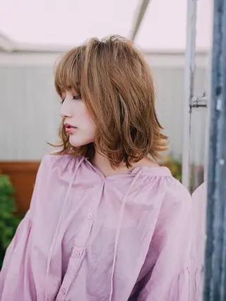 ミディアム カラー どんな髪の悩みも解決 します✨田嶋俊一✨のヘアスタイル